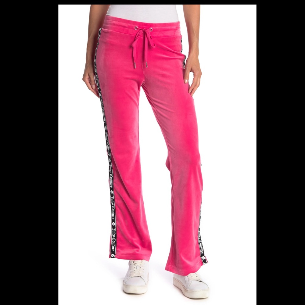 Juicy Couture Velour Drawstring Track Pants - NEW